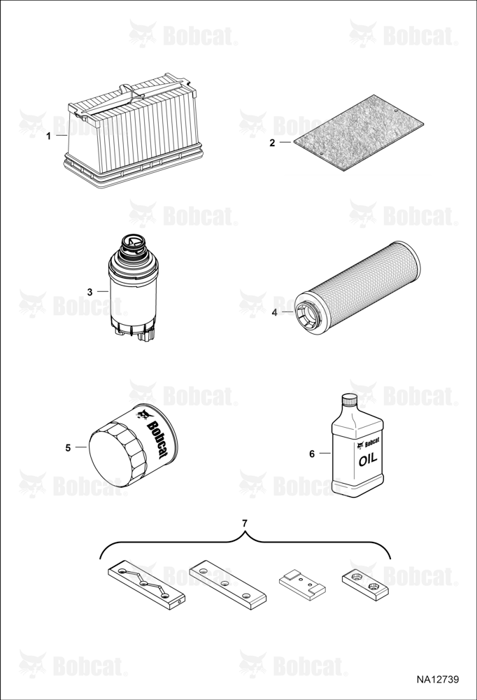 Scheduled Maintenance Items (Every 500 Hours Or Every 6 Months)