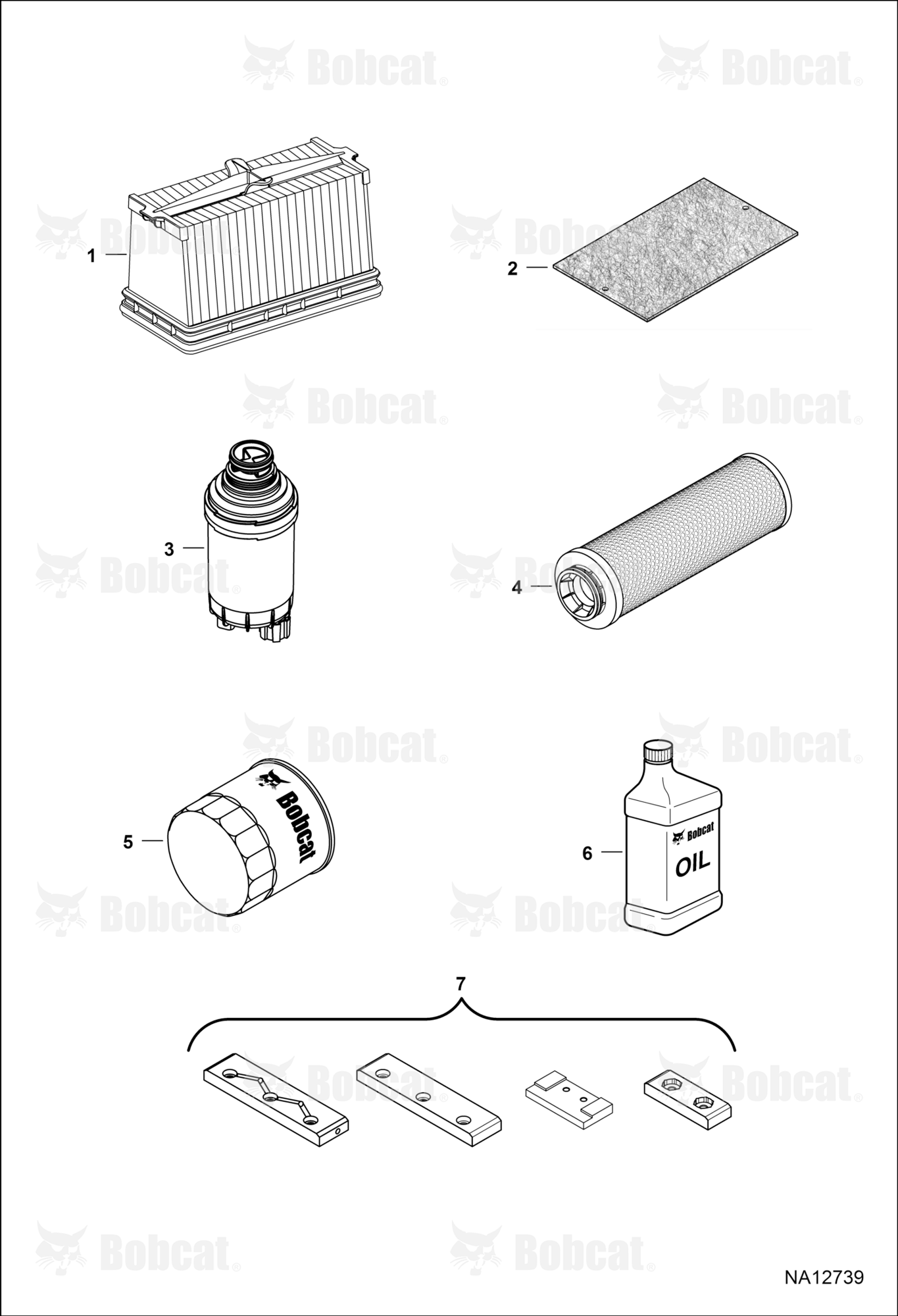 Scheduled Maintenance Items (Every 500 Hours Or Every 6 Months)