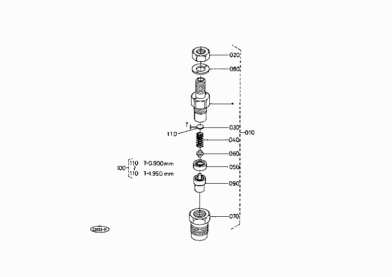 NOZZLE HOLDER (COMPONENT PARTS) LOADER S.No.>=1008