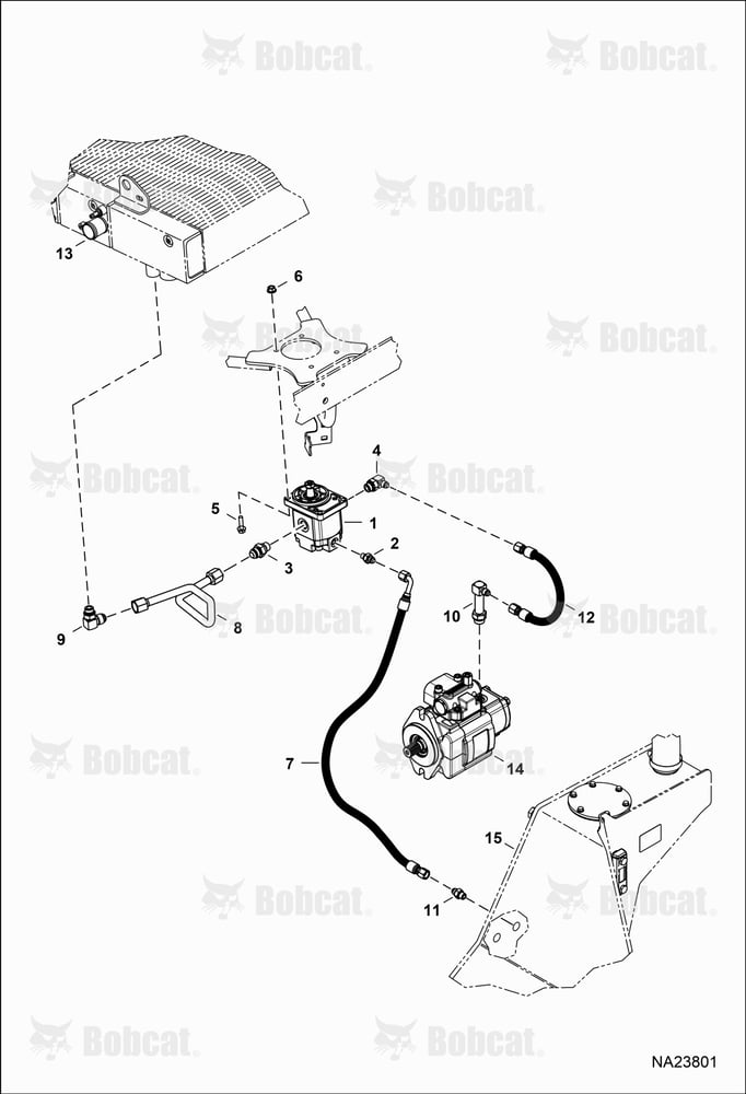 Hydraulic Circuitry (Fan Motor) (Non-reversible)