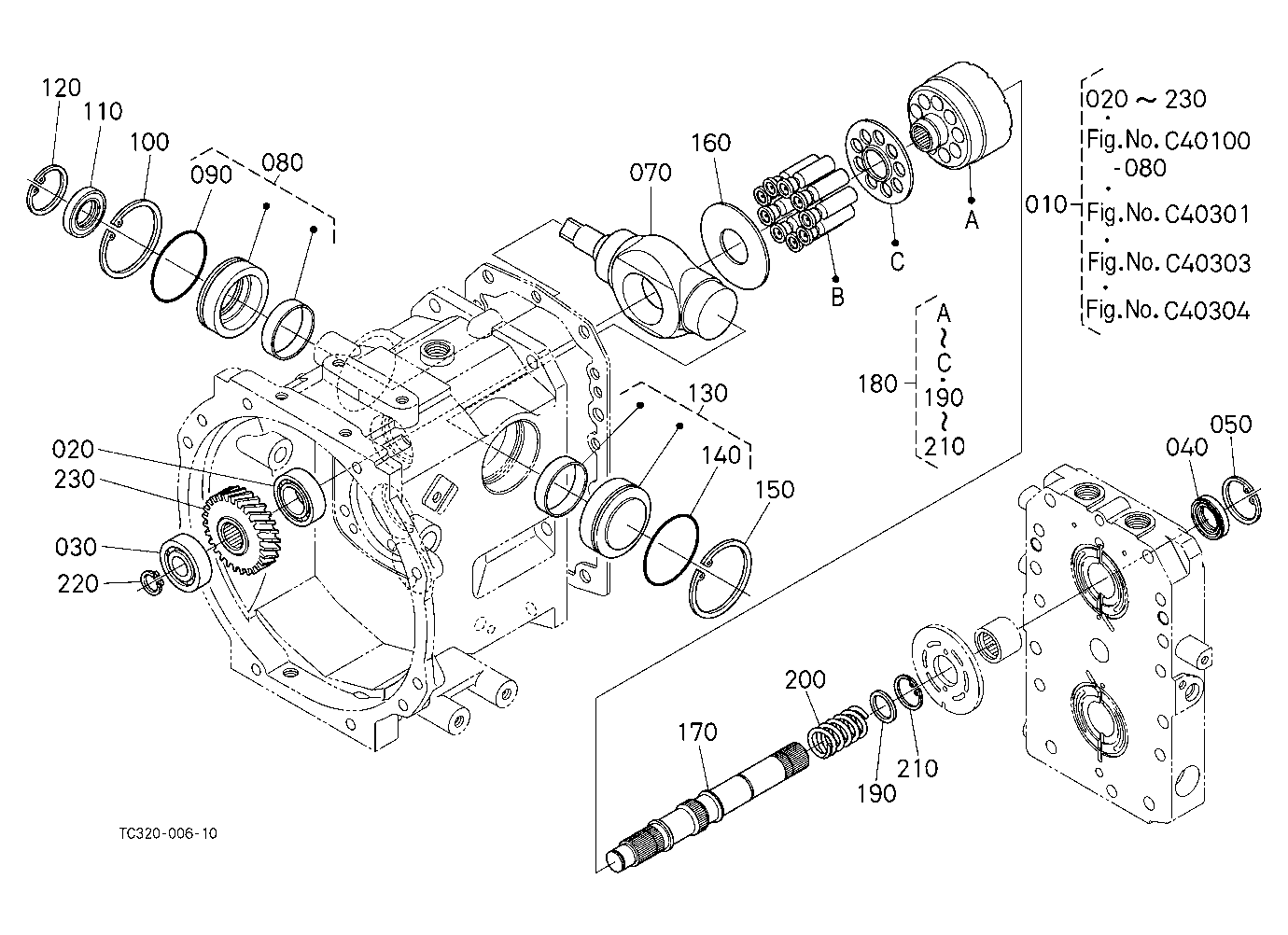 Hst (Pump Shaft) [Component Parts]