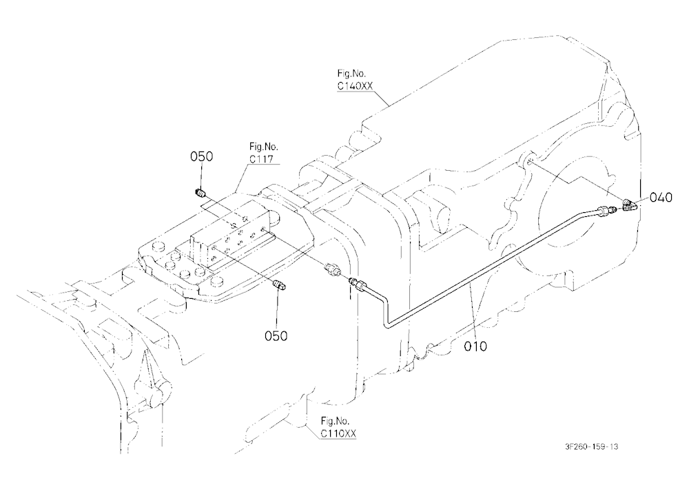 Hydraulic Oil Pipe(Rear Differential)