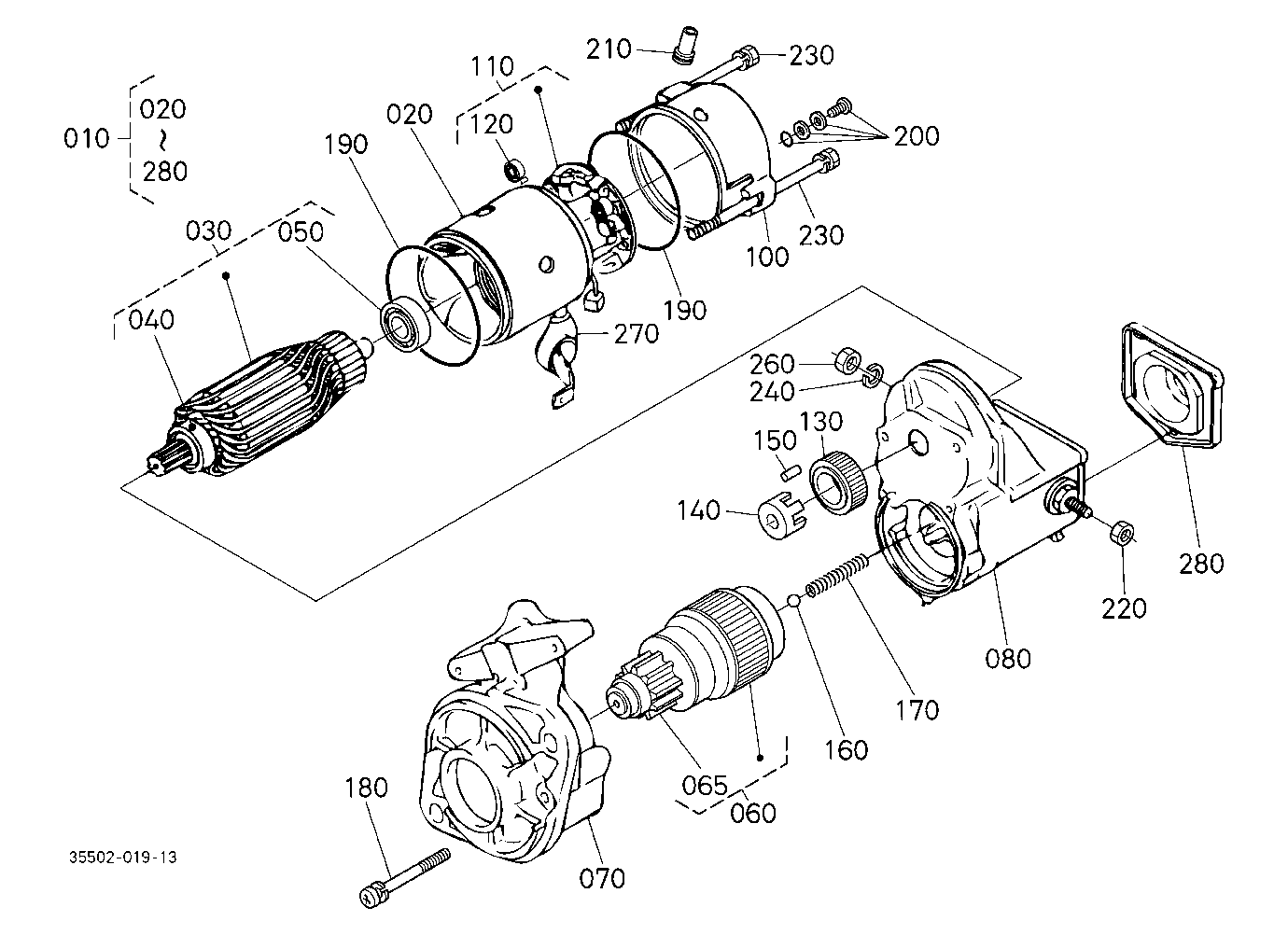 Starter [Component Parts](Not For Reman Unit)