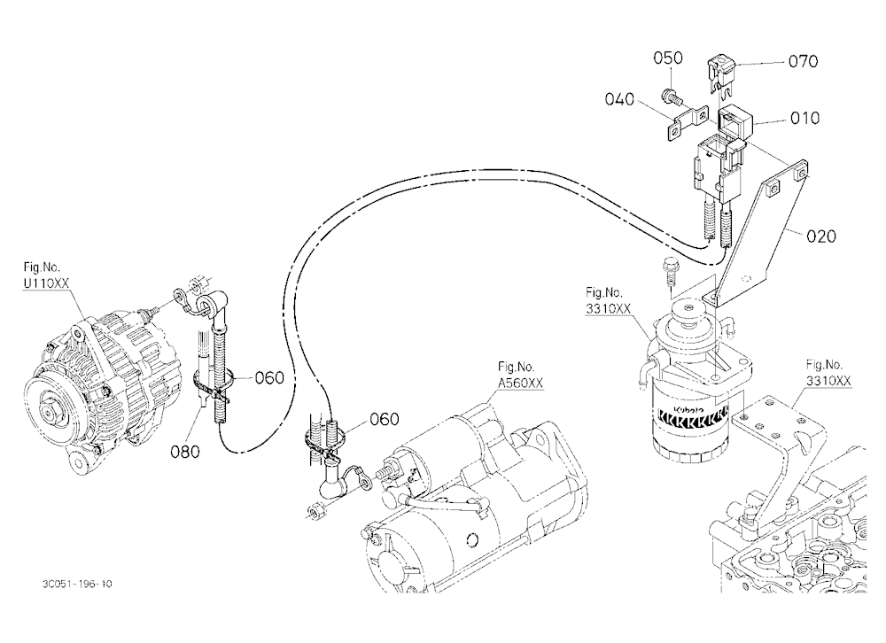 Alternator Kit 2 (Wire Harness) [New] (W/G No.M762