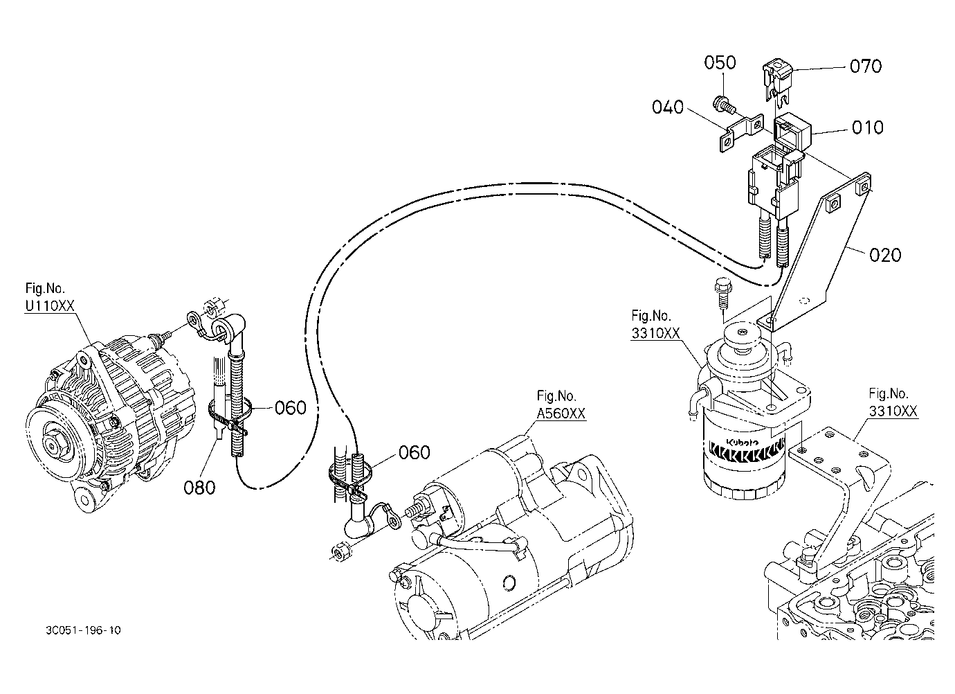 Alternator Kit 2 (Wire Harness) [New] (W/G No.M762