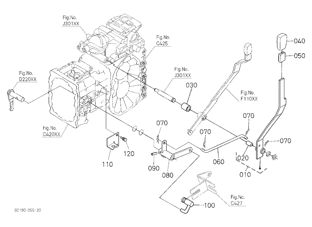 Pto Gear Shift Lever