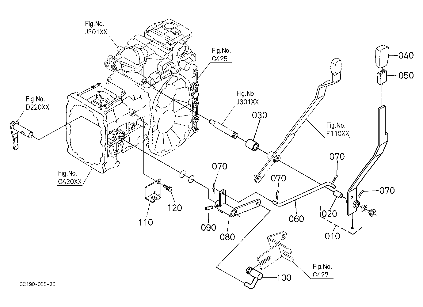Pto Gear Shift Lever