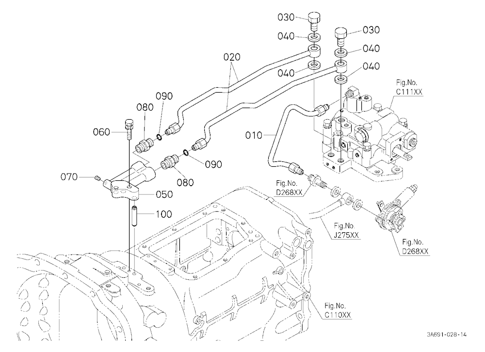 Hydraulic Oil Line (Shuttle/Pto) [Cab Type]