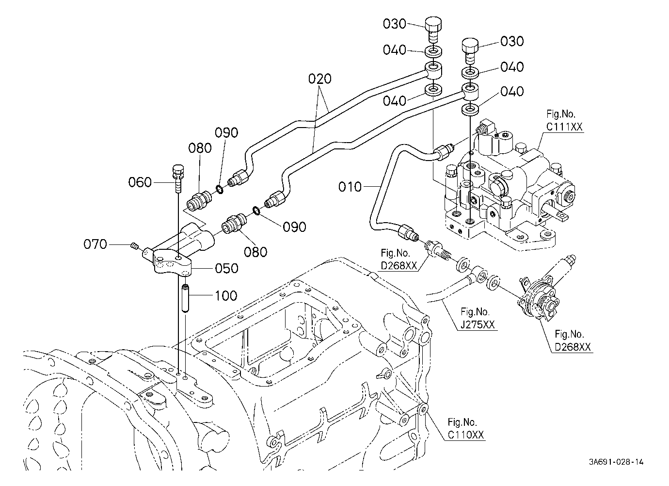 Hydraulic Oil Line (Shuttle/Pto) [Cab Type]