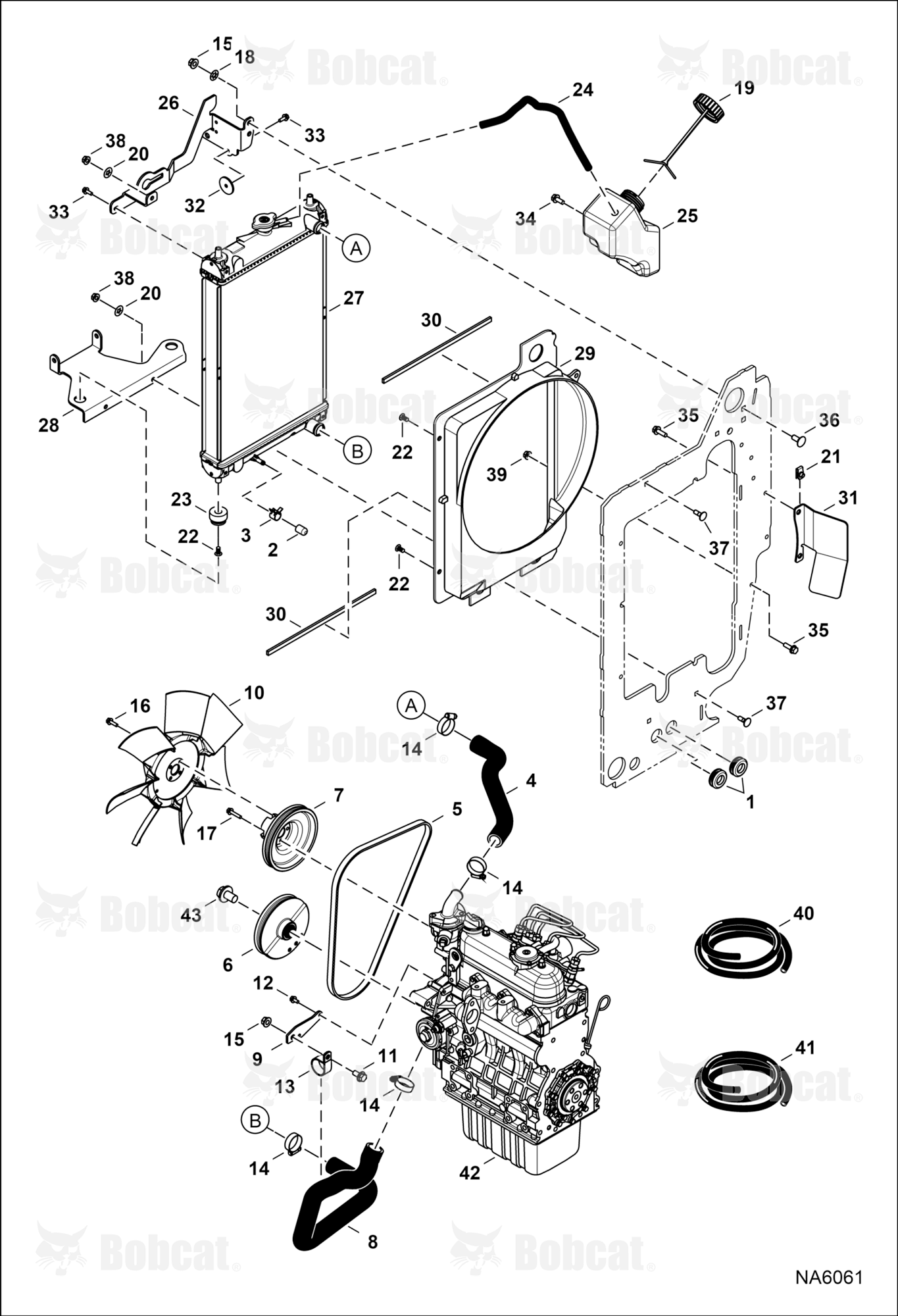 Engine & Attaching Parts (Radiator Water Exchanger)