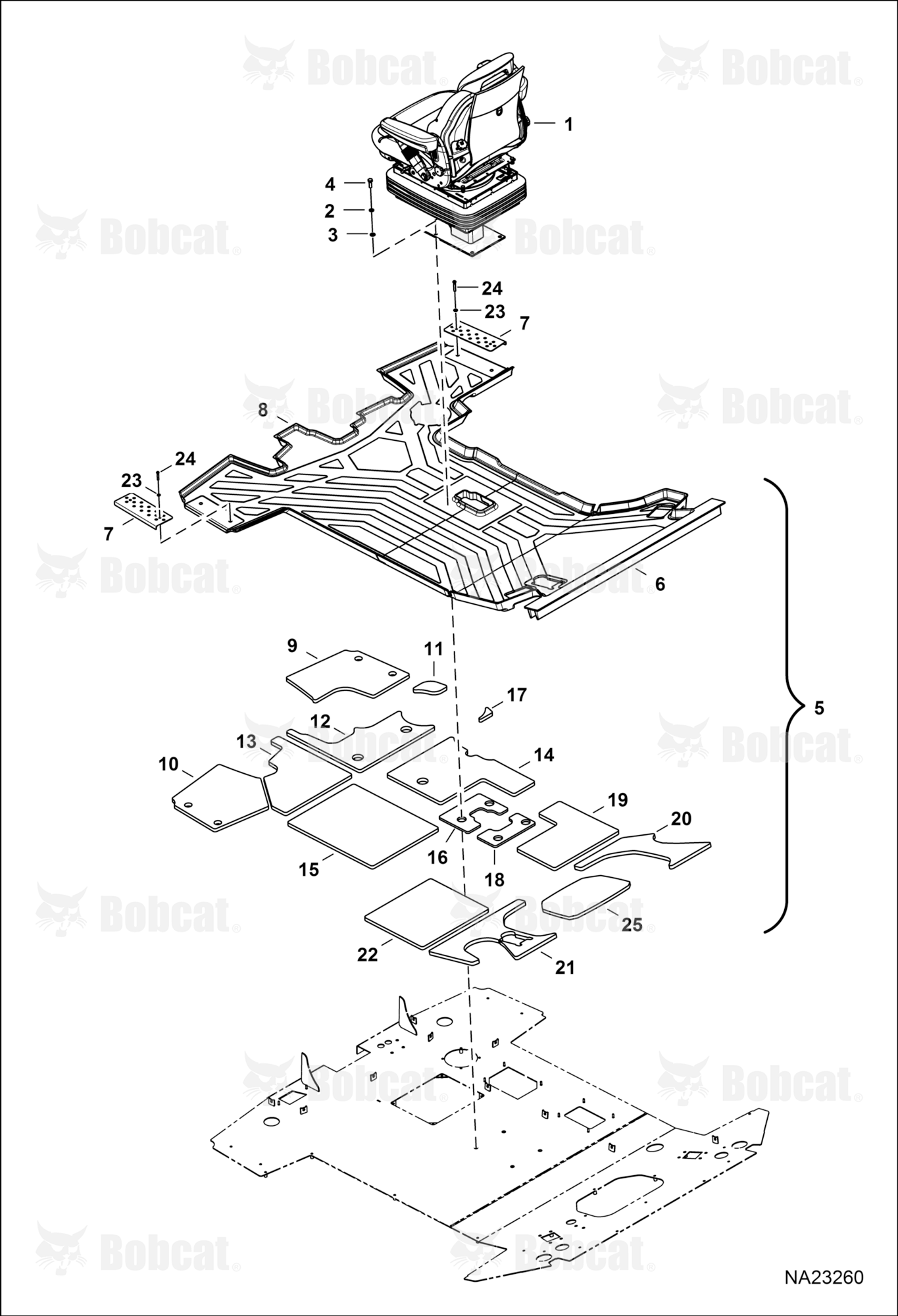 Operator CAB (Seat & Floormat) (SPS Pilot)