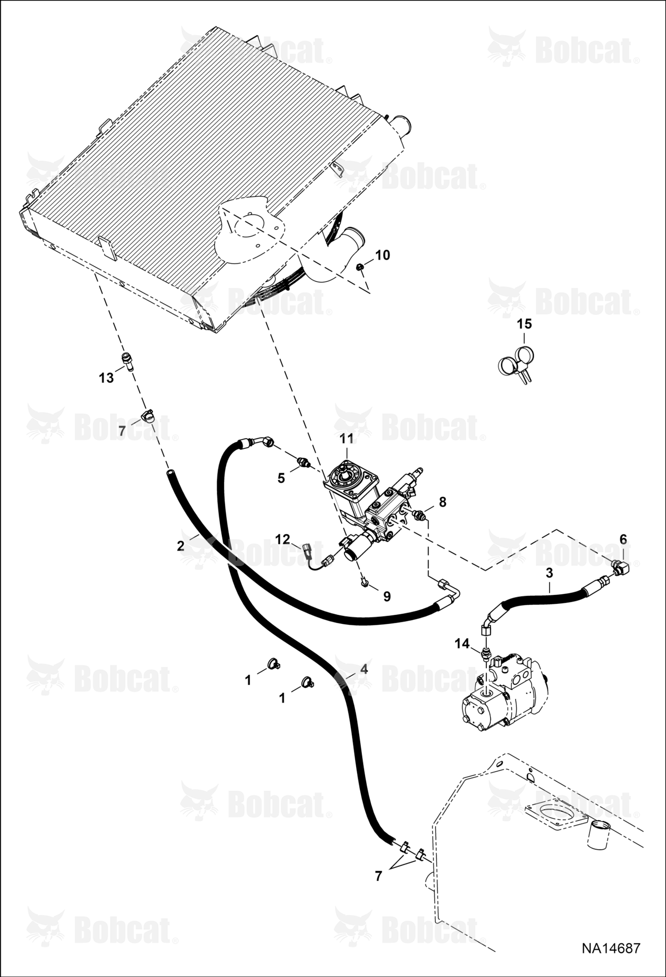 Hydraulic Circuitry (Fan Motor) (Reversible)