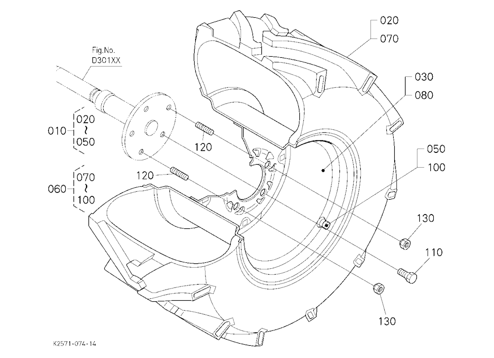 Rear Wheel (26*12.00-12)