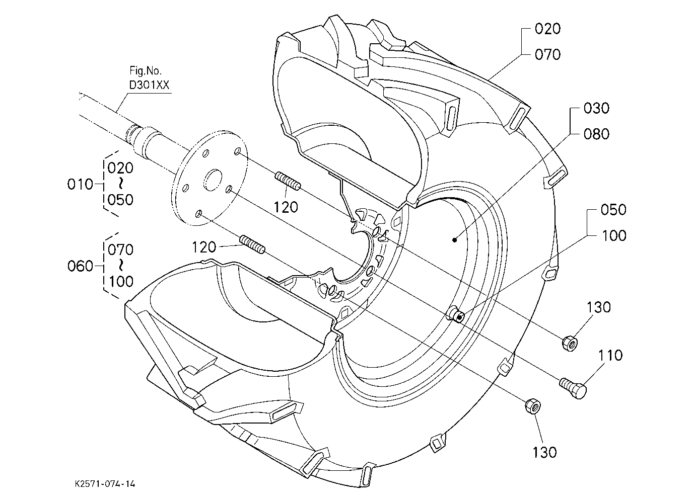 Rear Wheel (26*12.00-12)
