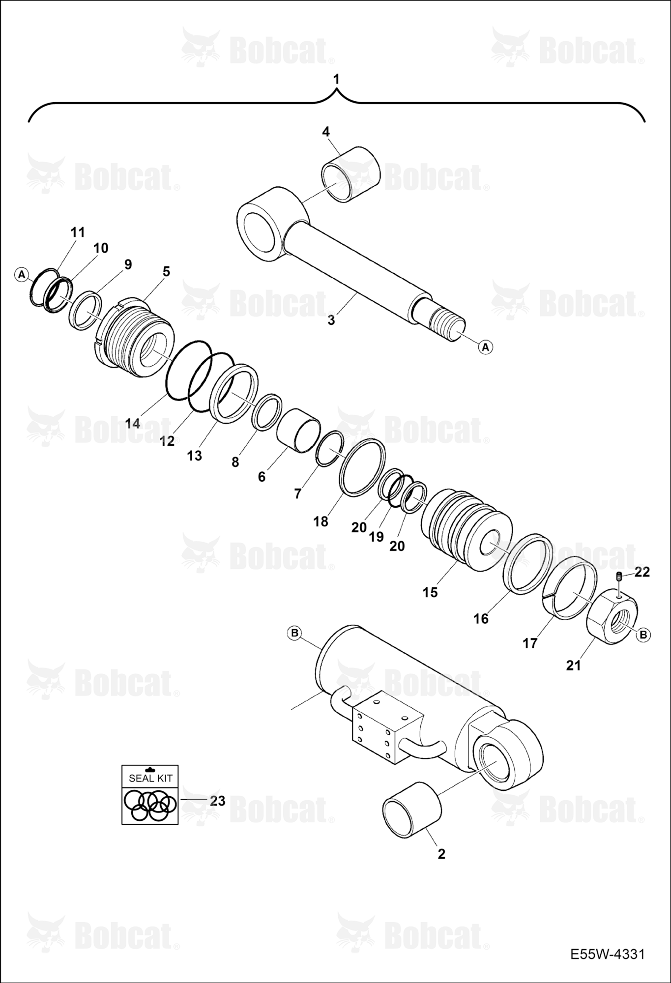 Blade Cylinder  AEFB11112 & Above