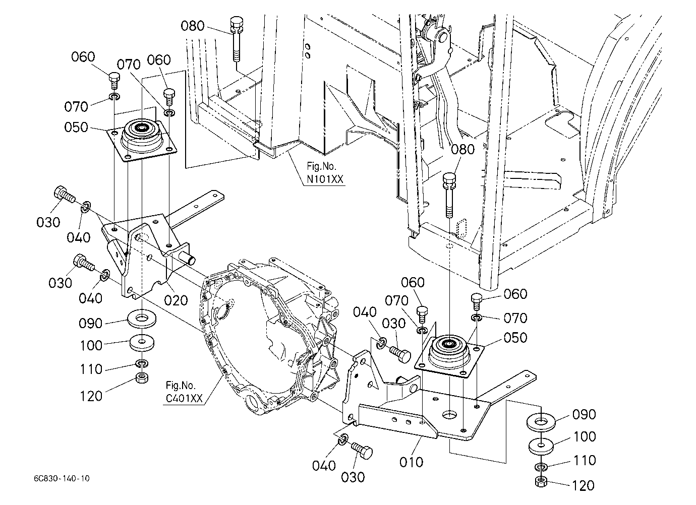 Cab Kit (Cab Bracket Front) (W/G.No.B7083,B7084) [