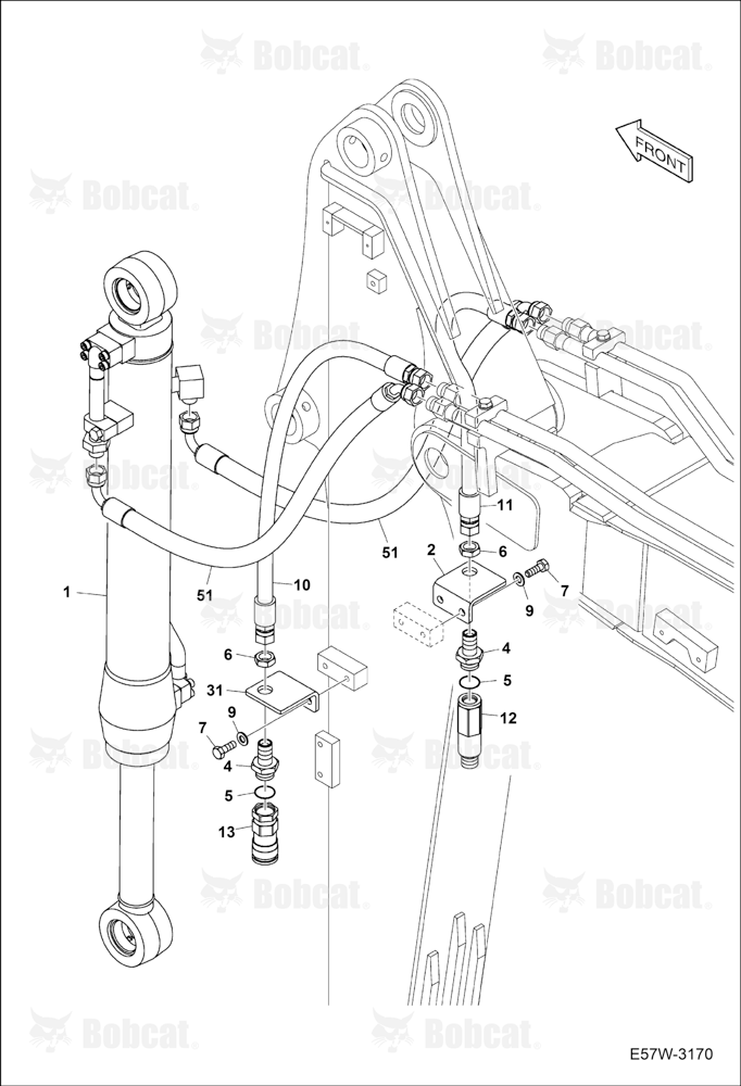 Hydraulic Circuitry (Arm 1.6 m)