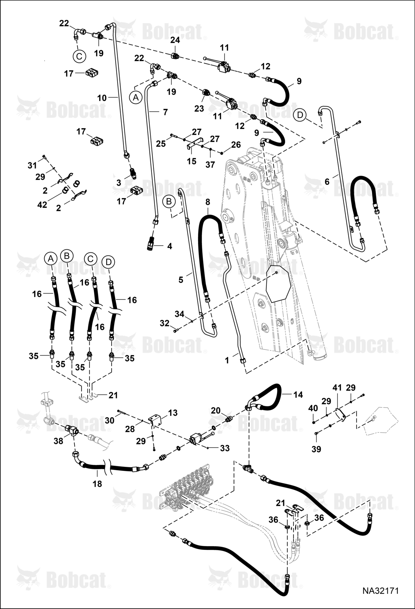 Hydraulic Circuitry (Long Arm)