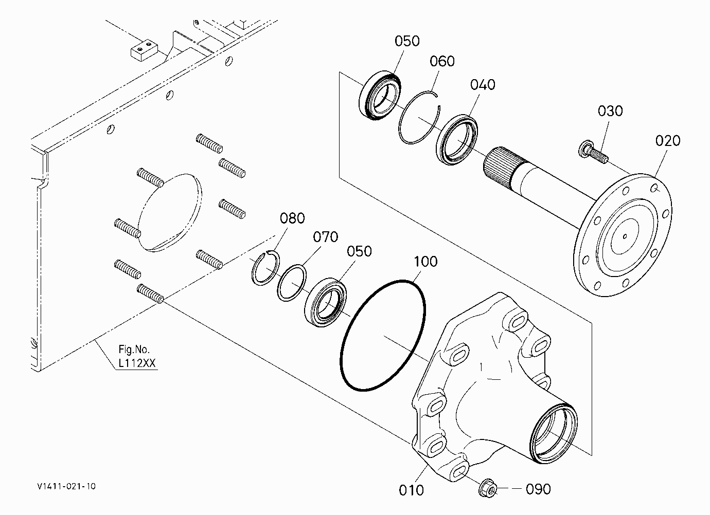 FRONT AXLE (LH)