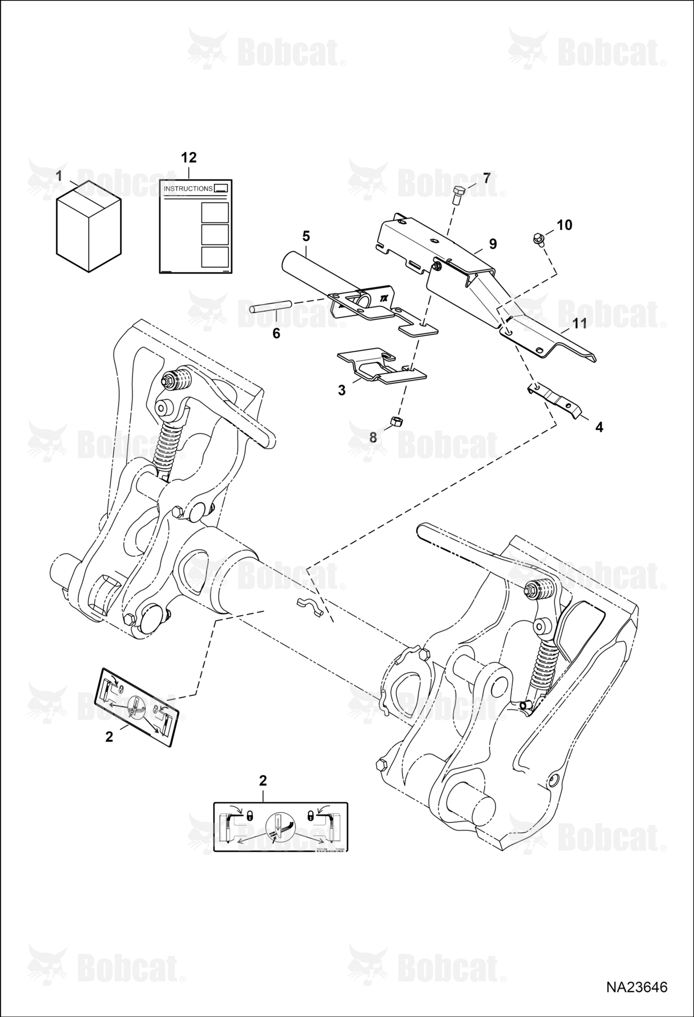 Bucket Position Kit (Relocation)  B4ZY11001 - B4ZY11255