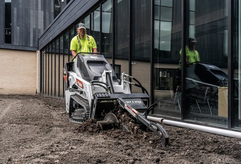 Bobcat mt120 mini track loader trencher