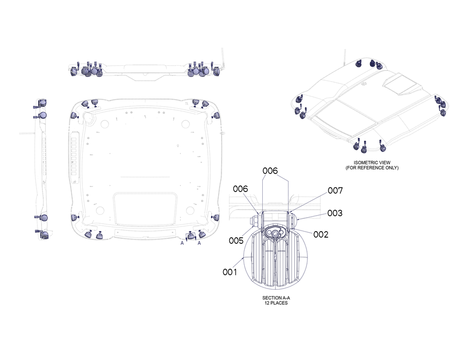 Cab Worklight Installation Assembly - Led 12