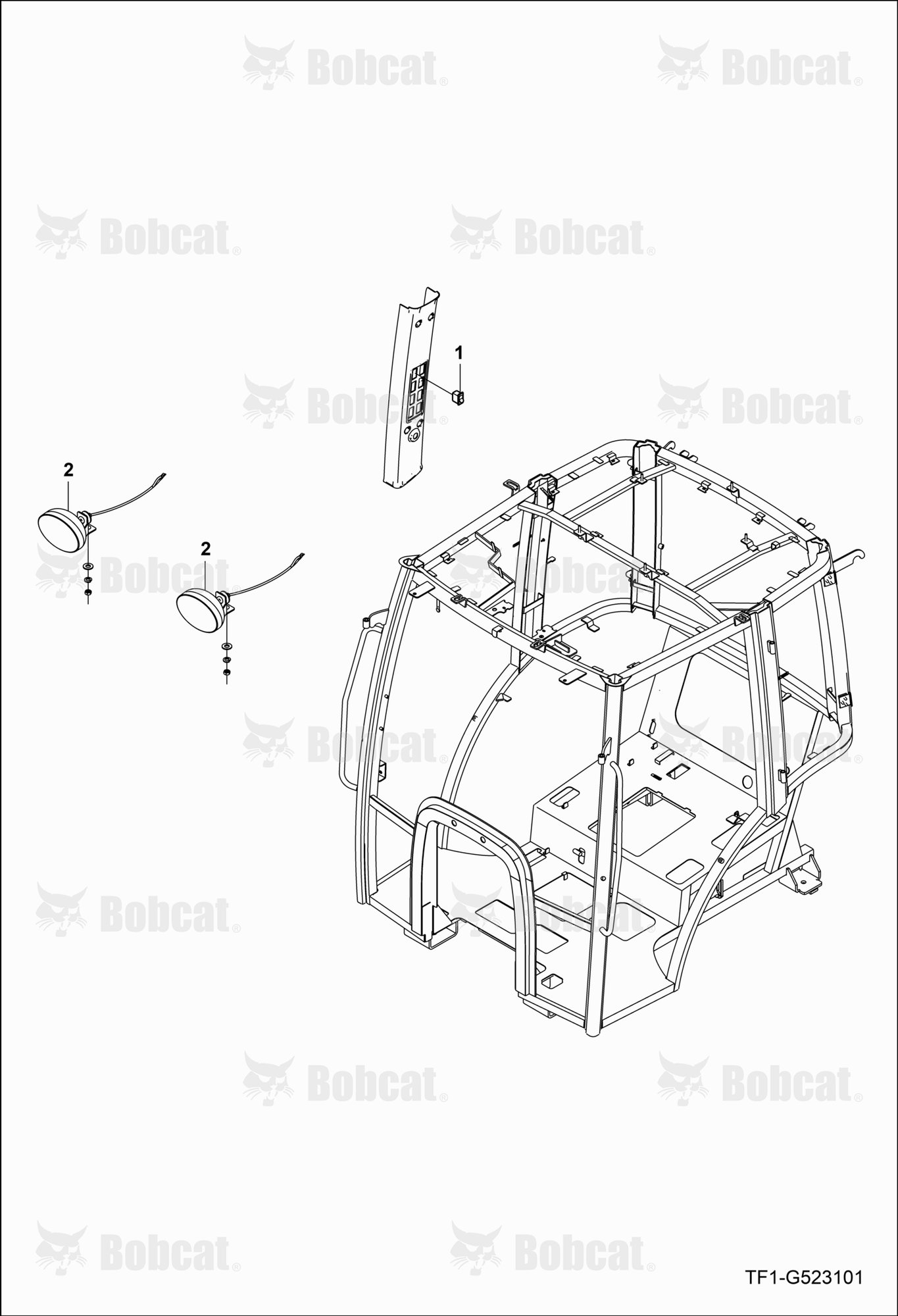 Front Working Lamp Group