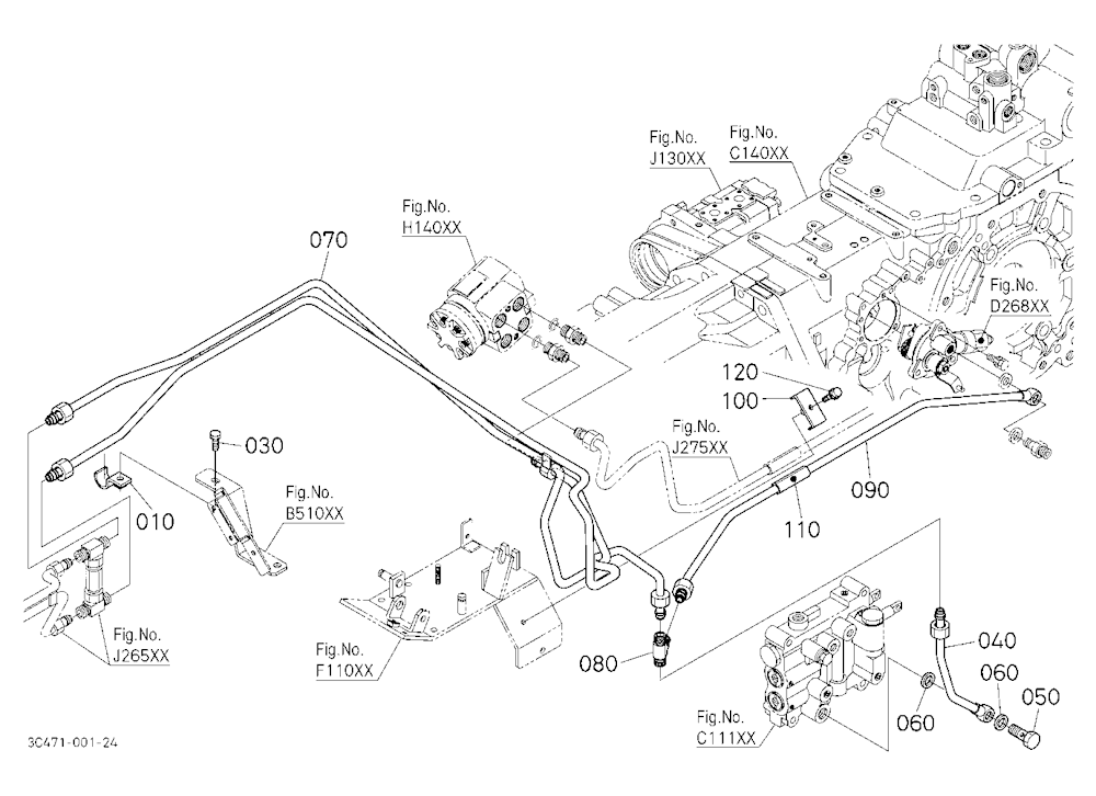 Hydraulic Oil Line (Shuttle/Pto/Controller)