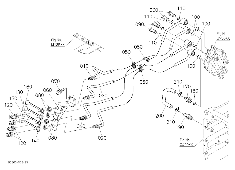 Loader Valve Kit 5 (Hydraulic Oil Line) [Option]