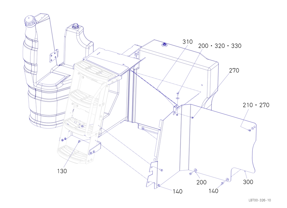 Steps Mount Assembly - Lh, R1 (Part 3)