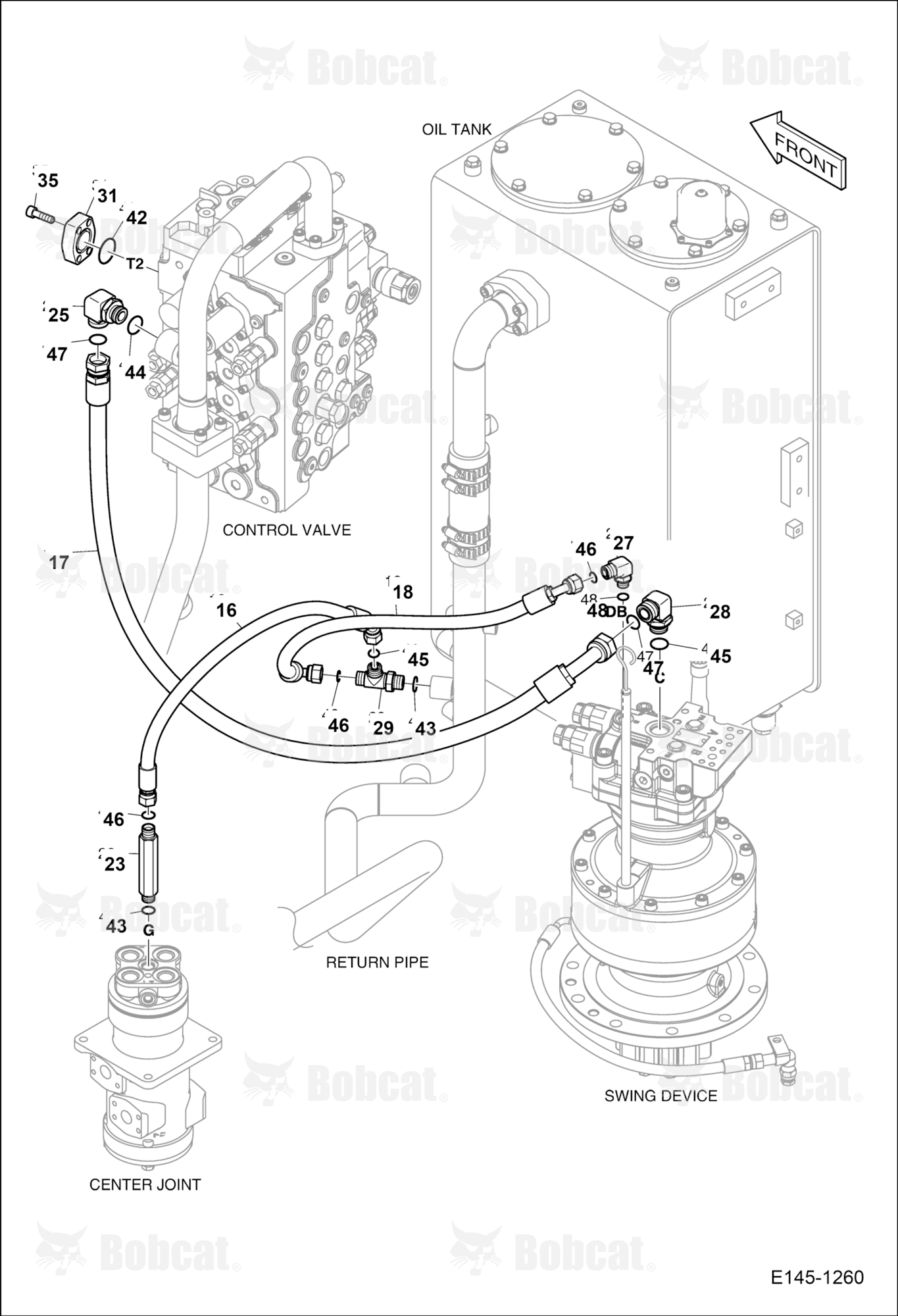 Oil Cooler Piping (Swing Device)