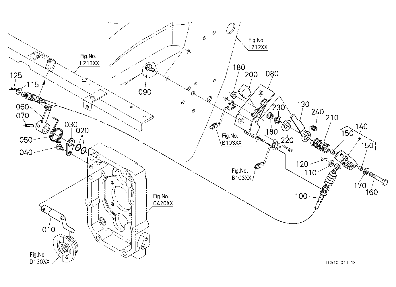 Pto Clutch Control Lever [Old]