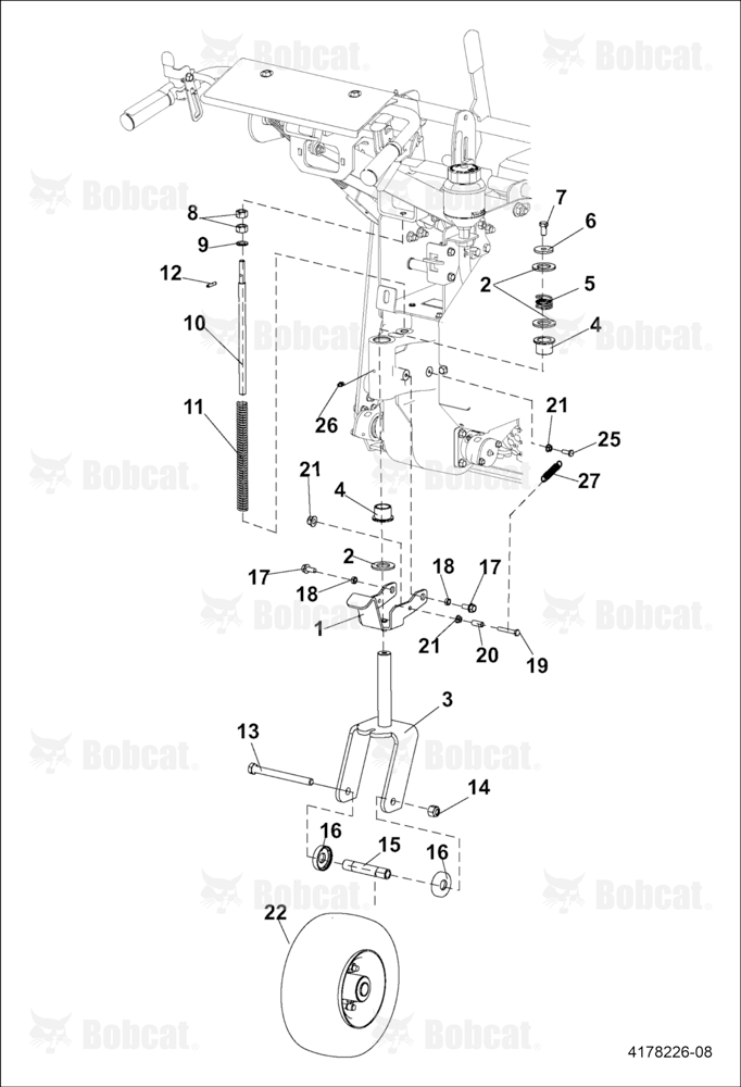 Wheel & Handle Support Assembly