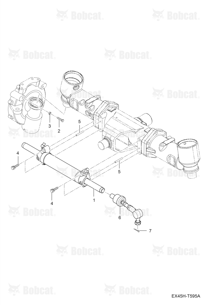 Steering Cylinder Group (Single Steering Cylinder)