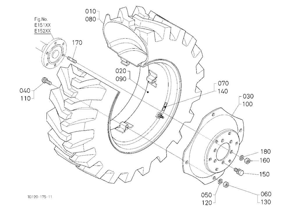 Rear Wheel (420/70-24)