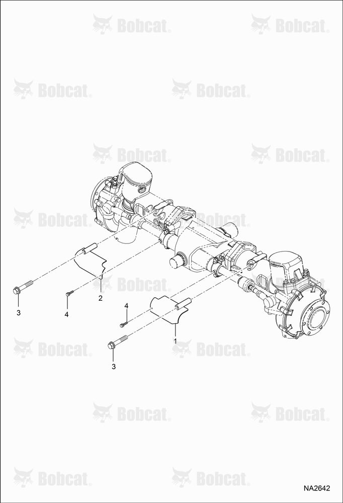 Cylinder Cover Group (Single Steering Cylinder)