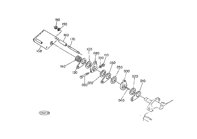 Draft and Position Control Lever 1 W/O Cab