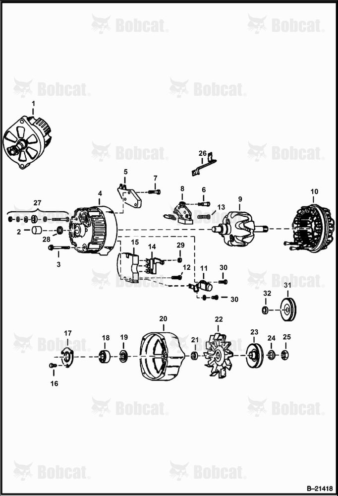 Alternator (Delco 1102920 - Open)