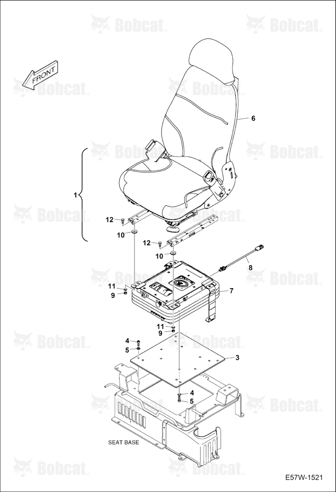Operator CAB (Seat Mounting)  B3WU11425 & Above