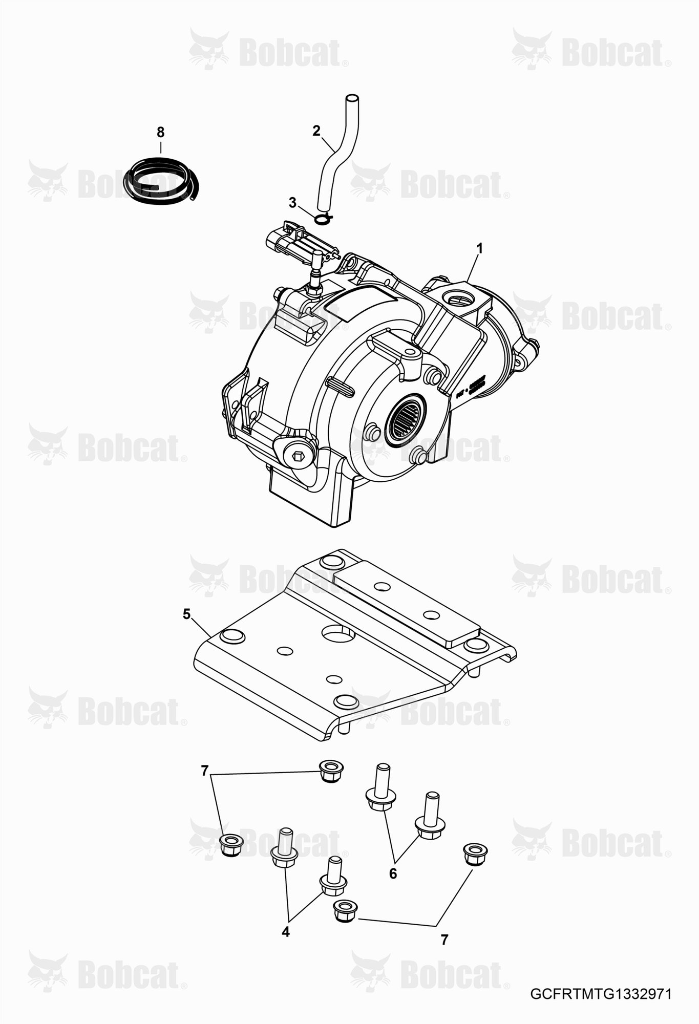 Drive TRAIN, Front Gearcase Mounting  AJNV20001 - AJNV29999