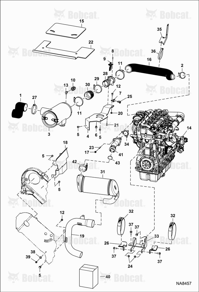 Engine & Attaching Parts (Intake & Exhaust)  AHG811001 - AHG814347