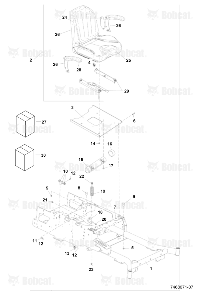 KICKPLATE/SEAT Assembly