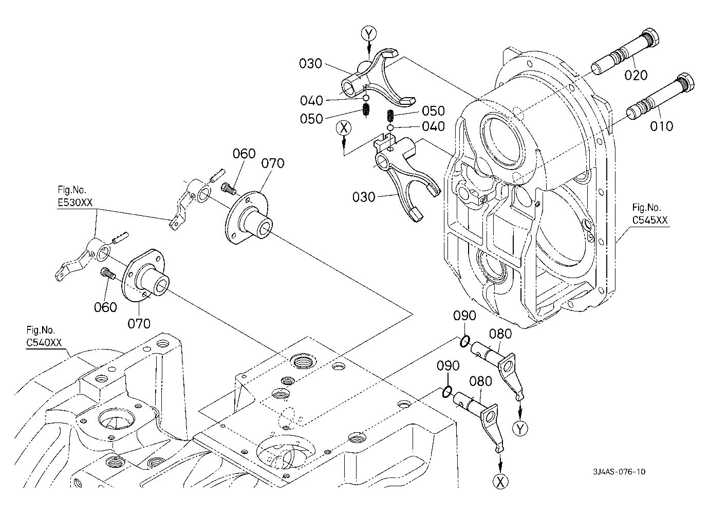 Pto Shaft Housing Inner (Shift Fork)