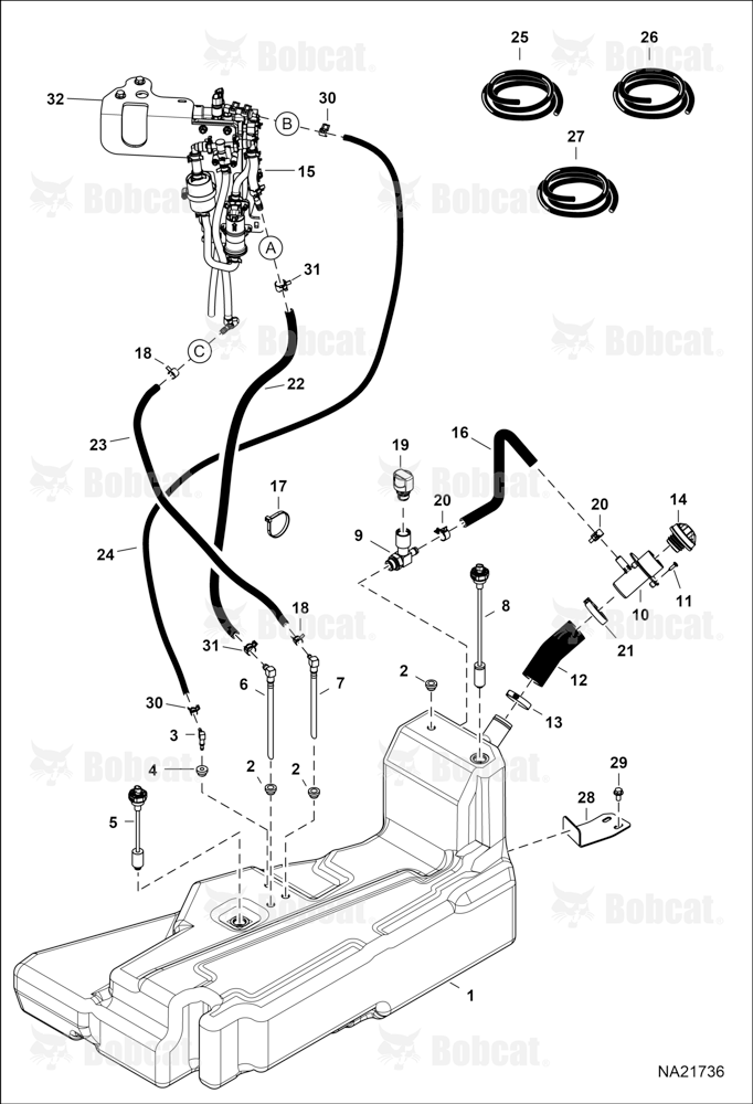 Engine & Attaching Parts (Fuel System) (Fuel Tank)