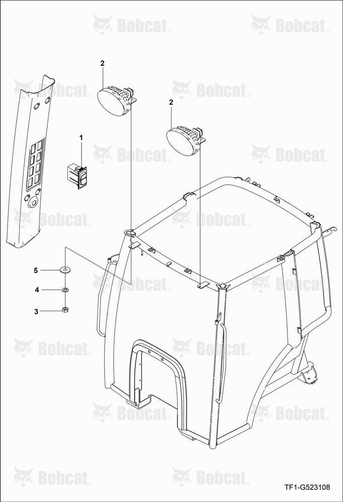 Front Working Lamp Group