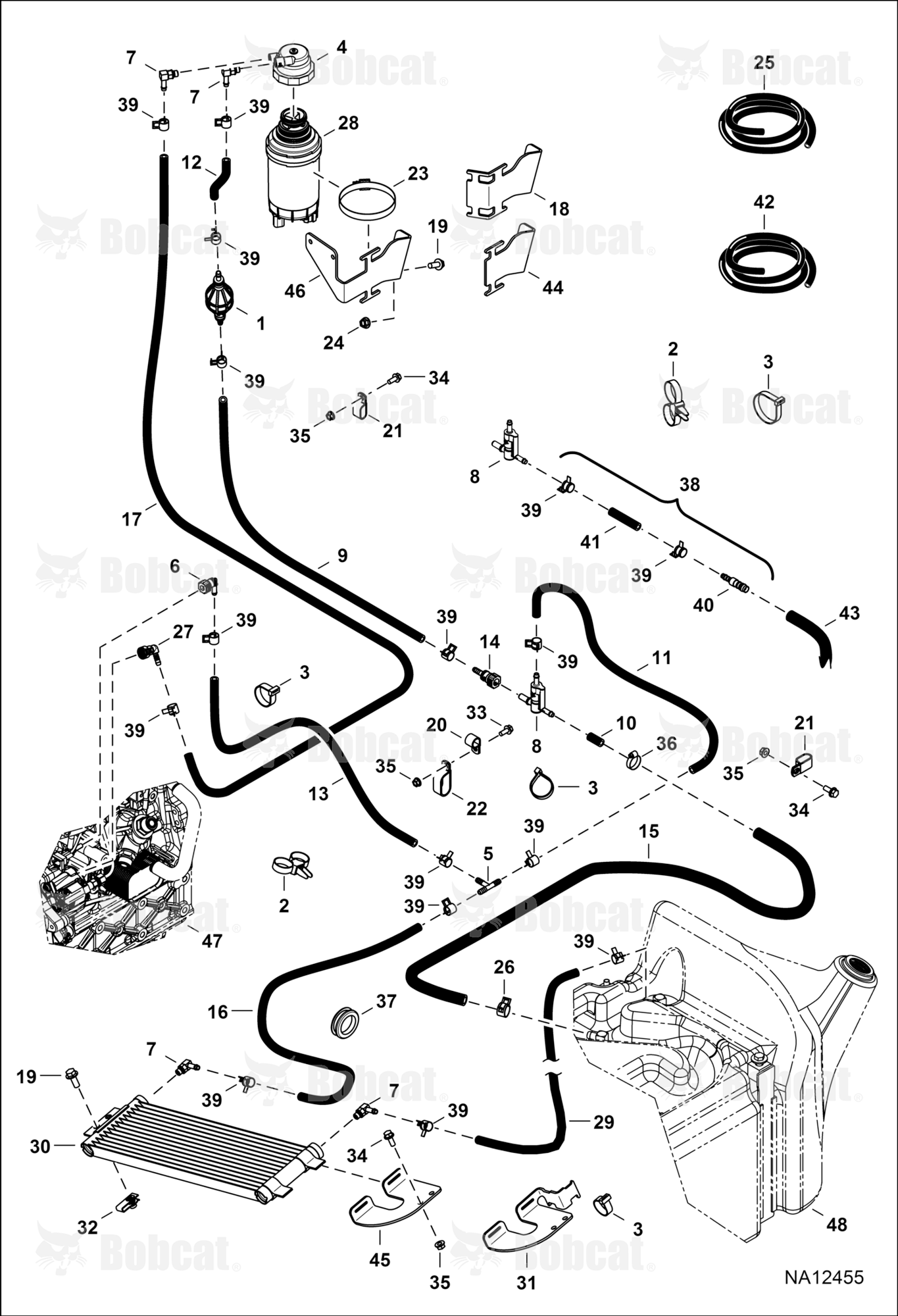 Engine & Attaching Parts (Fuel System)  B41N11001 - B41N16000, B41P11001 - B41P16000