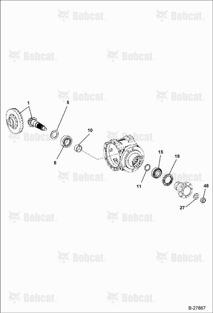 Front Axle (Center Housing) (Replacement Axle - 5904661666)