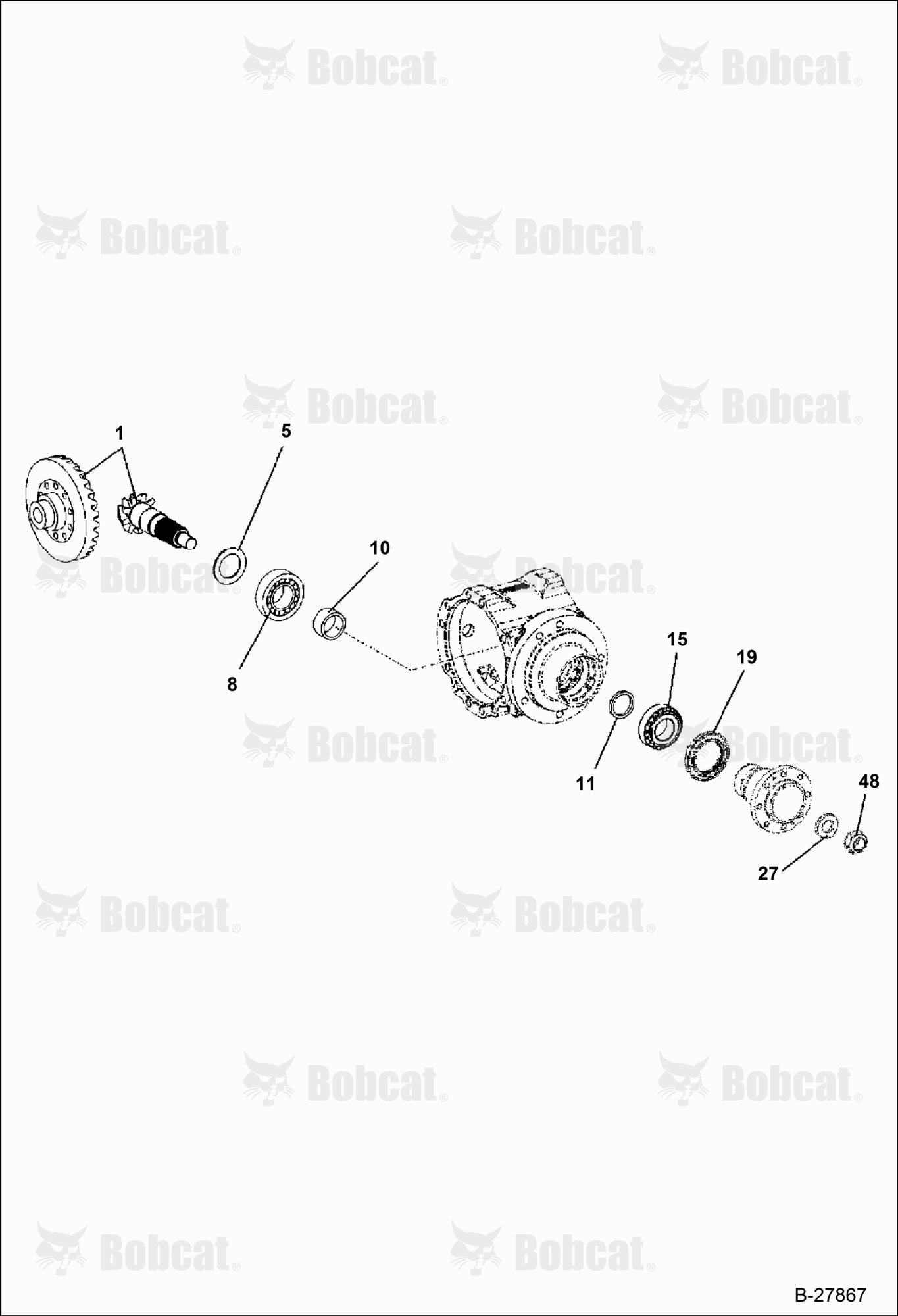 Front Axle (Center Housing) (Replacement Axle - 5904661666)
