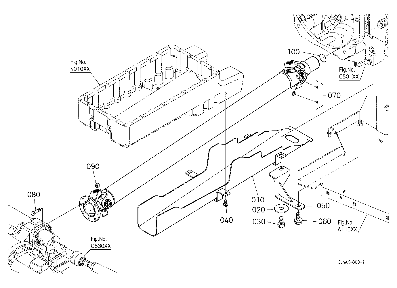 Propeller Shaft And Cover [With Front Suspension]