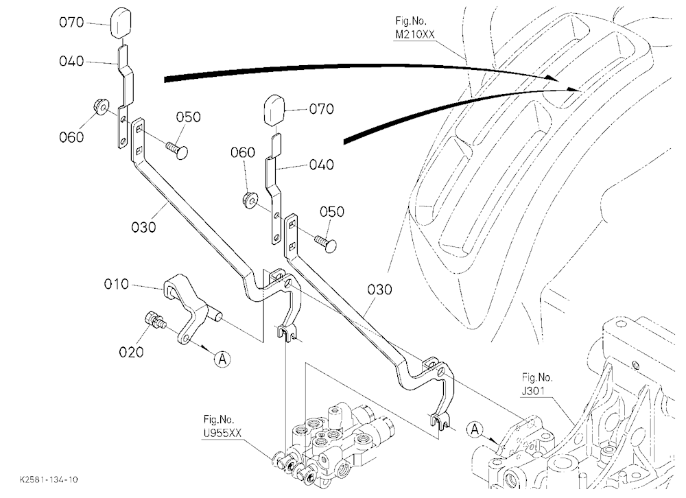 Rear Control Valve Kit(Lever) [Option]